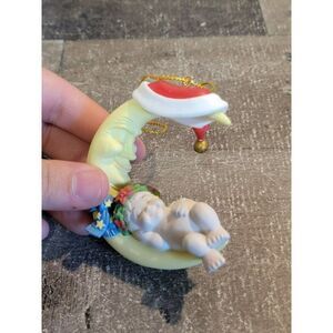 Cast art Industries 1997 Moon baby angel ornament